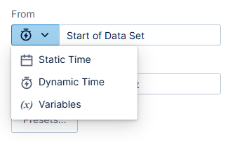 select a time range value