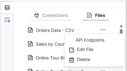 Work with api endpoings, edit files, or delete files