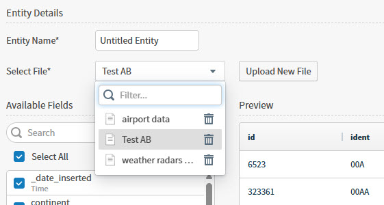 Delete an uploaded flat file
