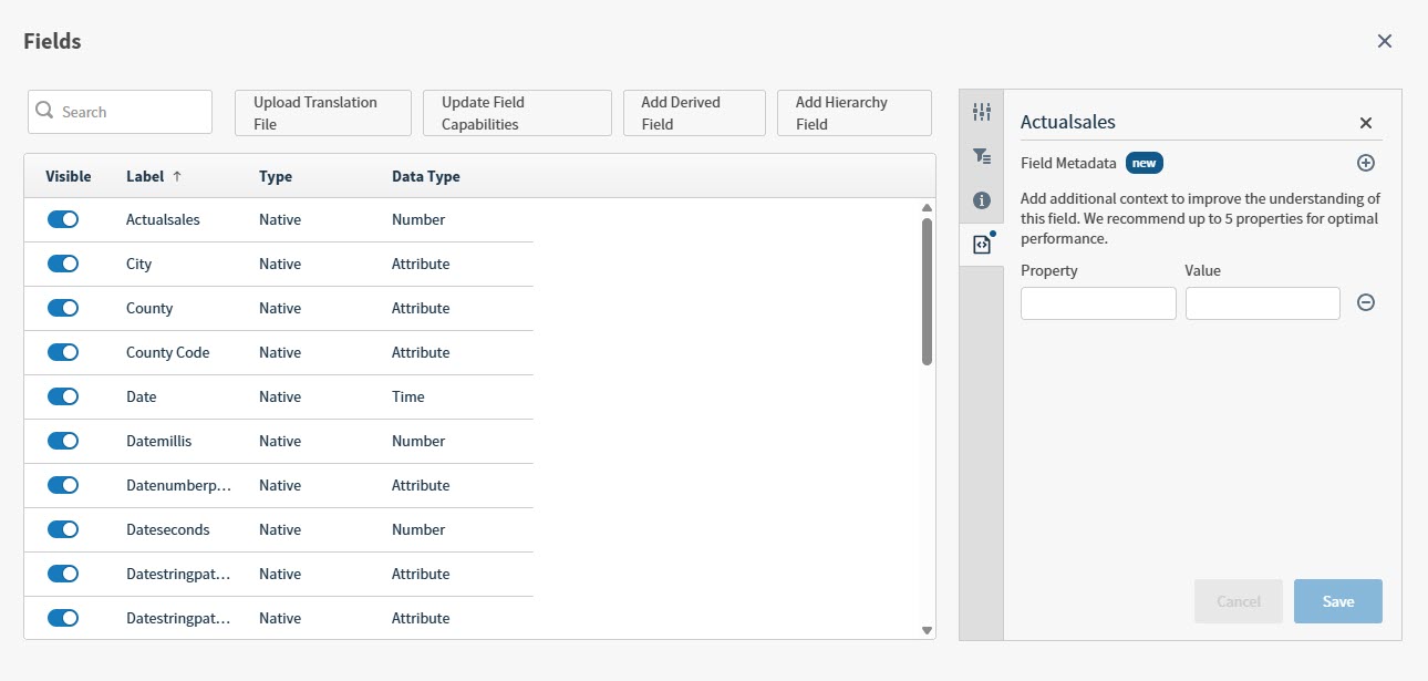 Use this work area to define how your data is formatted and used and perform bulk changes to your data layout